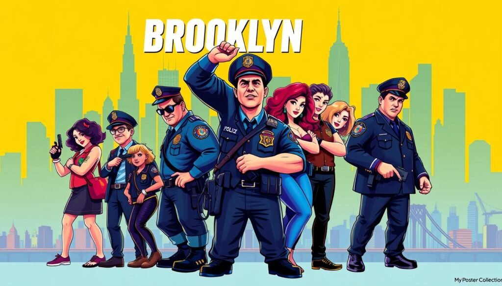 brooklyn 99 poster art